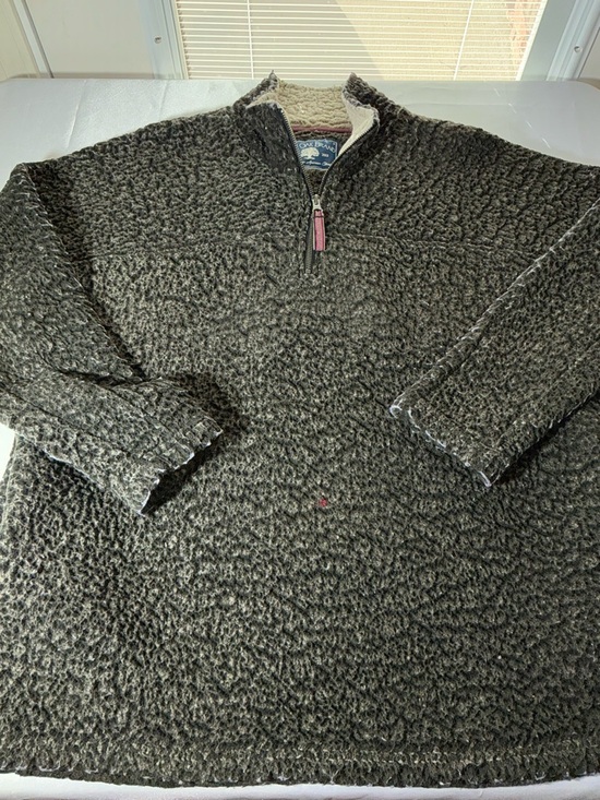 Live Oak Sweaters - Live Oak Half-Zip Sherpa Pullover Shirt Size XL